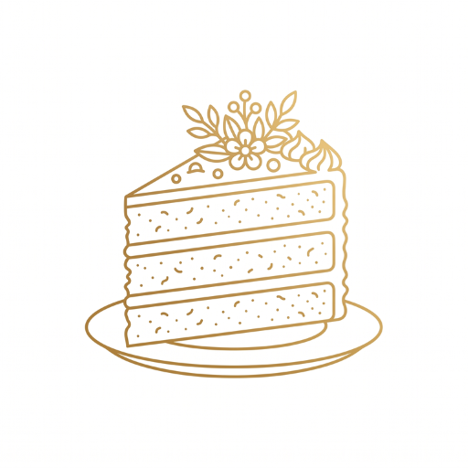 Luxury line-art icon representing premium ingredients used by The Redd Bakery.